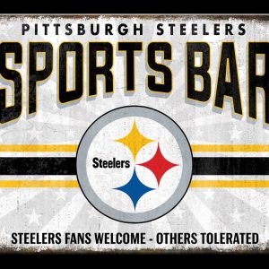 Pittsburch Steelers Sport Bar Classic Metal Sign Football Signs Gift for Fans