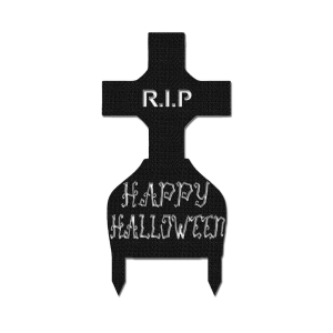 Halloween Gravestone Metal Yard Stake RIP Signs Halloween Decoration for Home 1