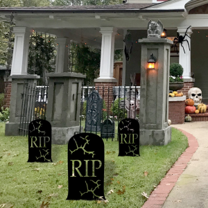 Halloween RIP Yard Sign Graveyard Signs Halloween Decoration for Home 3