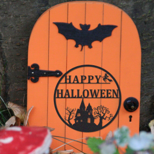 Happy Halloween Metal Sign Witch Flying On A Broomstick Signs Halloween Home Decor 3