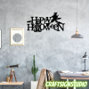 Happy Halloween Witch Metal Sign Halloween Home Decor 3