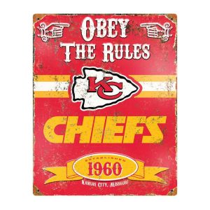 Kansas City Chiefs Printed Metal Sign Gift for Fans 1
