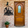 Personalized Halloween Castle House Metal Sign V3 Halloween Decoration For Home 2
