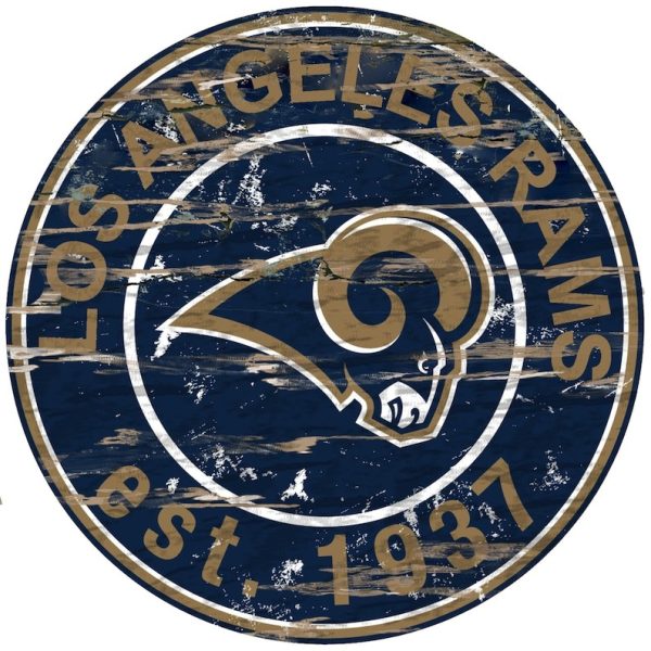 Los Angeles Rams Est.1937 Classic Metal Sign Football Signs Gift for Fans