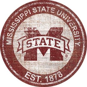 Mississippi State University Est.1878 Classic Metal Sign Mississippi State Bulldogs Signs Gift for Fans