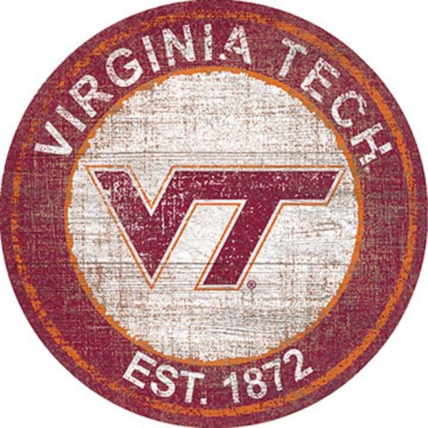 Virginia Tech Est.1872 Classic Metal Sign Virginia Tech Hokies Signs Gift for Fans