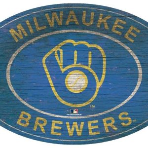 Milwaukee Brewers Classic Metal Sign Baseball Signs Gift for Fans