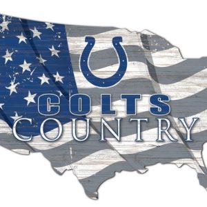 Indianapolis Colts USA Country Flag Metal Sign Football Signs Gift for Fans