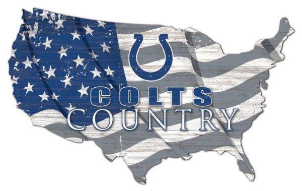 Indianapolis Colts USA Country Flag Metal Sign Football Signs Gift for Fans