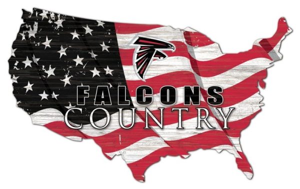 Atlanta Falcons USA Country Flag Metal Sign Football Signs Gift for Fans