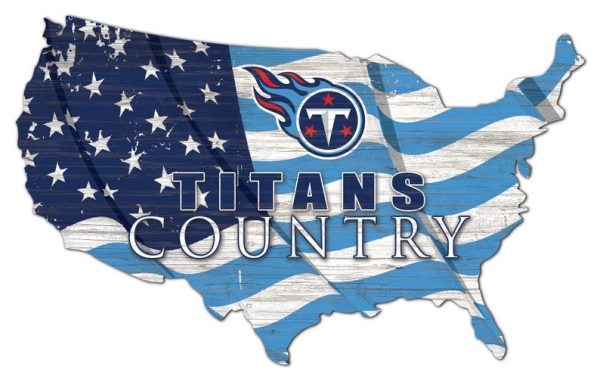 Tennessee Titans USA Country Flag Metal Sign Football Signs Gift for Fans
