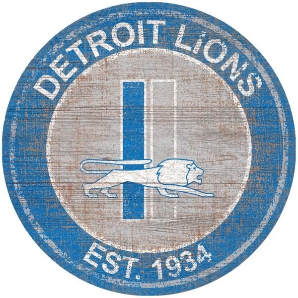 Detroit Lions Est.1934 Classic Metal Sign Ice Hockey Signs Gift for Fans