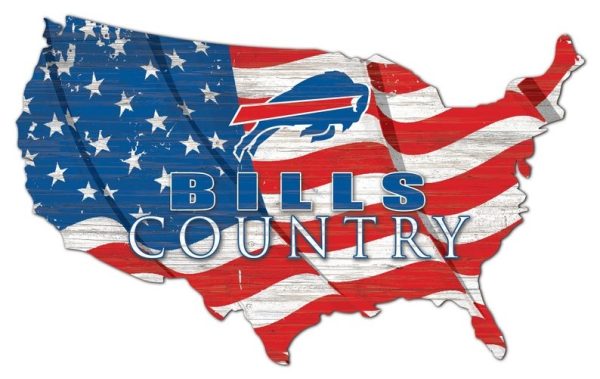 Buffalo Bills USA Country Flag Metal Sign Football Signs Gift for Fans