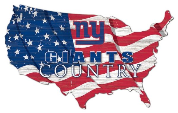 New York Giants USA Country Flag Metal Sign Football Signs Gift for Fans