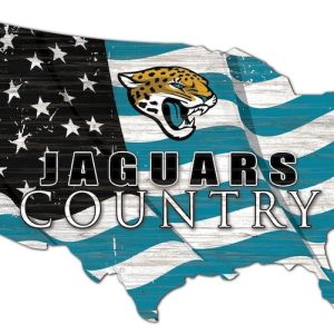 Jacksonville Jaguars USA Country Flag Metal Sign Football Signs Gift for Fans