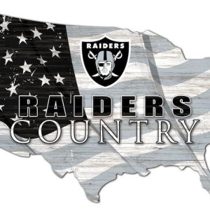 Las Vegas Raiders USA Country Flag Metal Sign Soccer Signs Gift for Fans