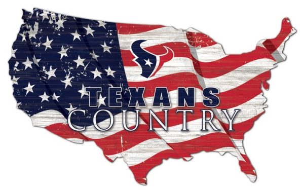 Houston Texans USA Country Flag Metal Sign Football Signs Gift for Fans