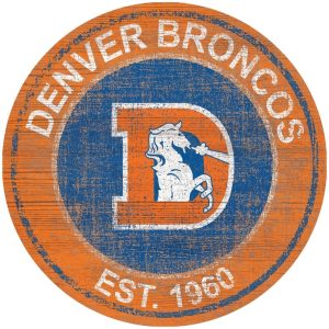 Denver Broncos EST.1960 Classic Metal Sign Football Signs Gift for Fans