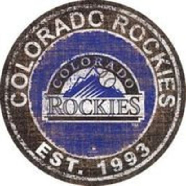 Colorado Rockies Est.1893 Classic Metal Sign Baseball Signs Gift for Fans