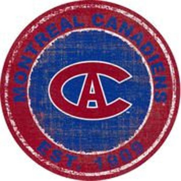 Montreal Canadiens Est.1909 Classic Metal Sign Ice Hockey Signs Gift for Fans