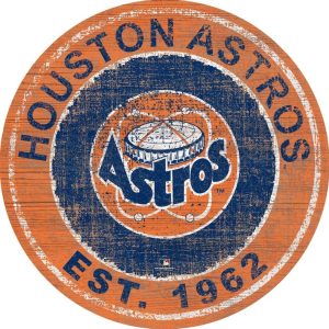 Houston Astros Est.1962 Classic Metal Sign Baseball Signs Gift for Fans