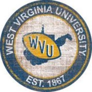 West Virginia University Athletics Est.1907 Classic Metal Sign West Virginia Mountaineers Signs Gift for Fans