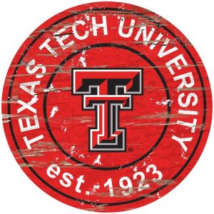 Texas Tech Red Raiders Football Est.1923 Classic Metal Sign Football Signs Gift for Fans