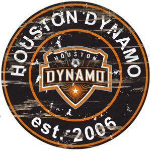 Houston Dynamo Est.2006 Classic Metal Sign Soccer Signs Gift for Fans