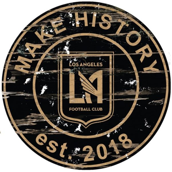 Make History Los Angeles Football Club Est.2018 Classic Metal Sign Soccer Signs Gift for Fans