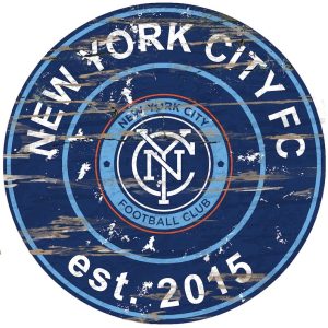 New York City FC Est.2015 Classic Metal Sign Soccer Signs Gift for Fans