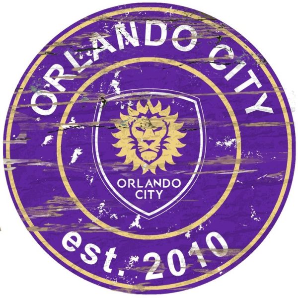 Orlando City FC Est.2010 Classic Metal Sign Soccer Signs Gift for Fans