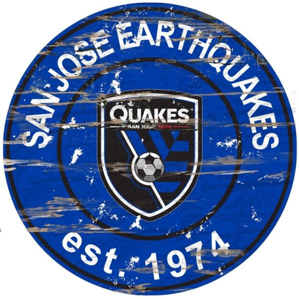 San Jose Earthquakes Est.1974 Classic Metal Sign Soccer Signs Gift for Fans