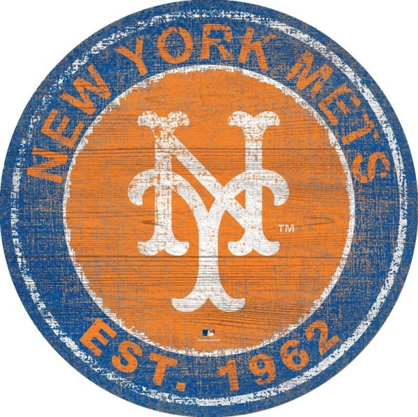 New York Mets Est.1962 Classic Metal Sign Baseball Signs Gift for Fans