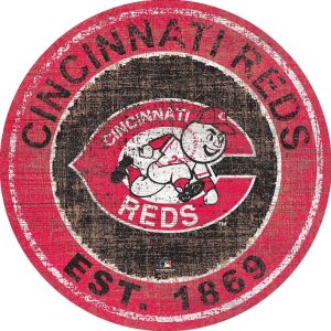 Cincinnati Reds Est.1869 Classic Metal Sign Baseball Signs Gift for Fans