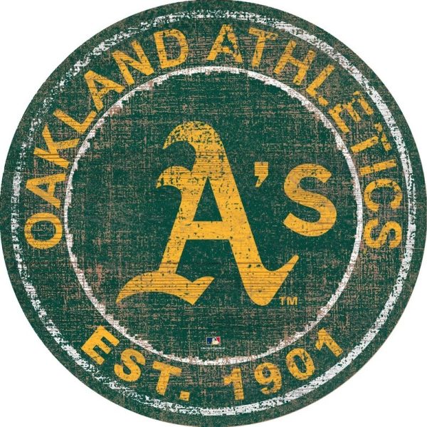 Oakland Athletics Est.1901 Classic Metal Sign Baseball Signs Gift for Fans