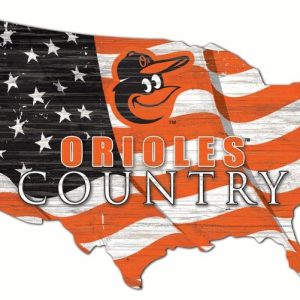 Baltimore Orioles USA Country Flag Metal Sign Baseball Signs Gift for Fans