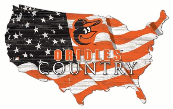 Baltimore Orioles USA Country Flag Metal Sign Baseball Signs Gift for Fans