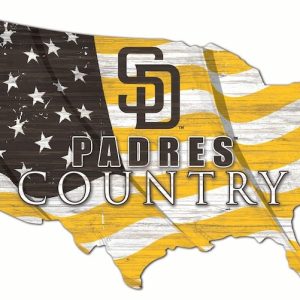 San Diego Padres USA Country Flag Metal Sign Baseball Signs Gift for Fans