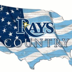 Tampa Bay Rays USA Country Flag Metal Sign Baseball Signs Gift for Fans