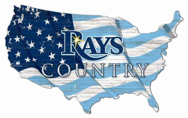 Tampa Bay Rays USA Country Flag Metal Sign Baseball Signs Gift for Fans