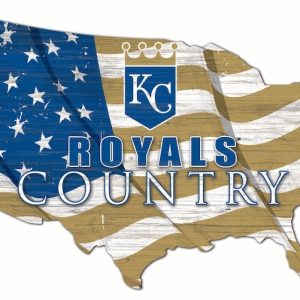 Kansas City Royals USA Country Flag Metal Sign Baseball Signs Gift for Fans