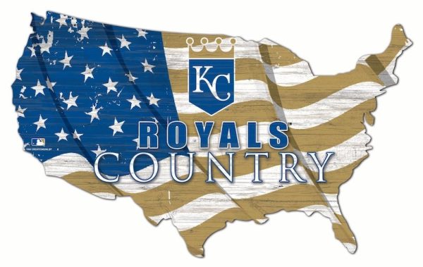 Kansas City Royals USA Country Flag Metal Sign Baseball Signs Gift for Fans