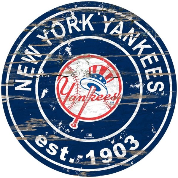 New York Yankees Baseball Est.1903 Classic Metal Sign Baseball Signs Gift for Fans