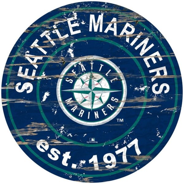 Seattle Mariners EST.1977 Classic Metal Sign Baseball Signs Gift for Fans