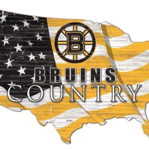 Boston Bruins USA Country Flag Metal Sign Ice Hockey Signs Gift for Fans