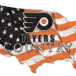 Philadelphia Flyers USA Country Flag Metal Sign Ice Hockey Signs Gift for Fans