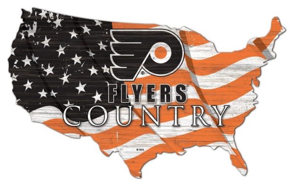 Philadelphia Flyers USA Country Flag Metal Sign Ice Hockey Signs Gift for Fans