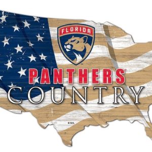 Florida Panthers USA Country Flag Team Metal Sign Ice Hockey Signs Gift for Fans