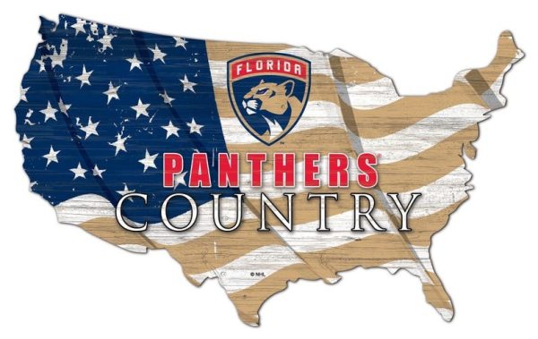 Florida Panthers USA Country Flag Team Metal Sign Ice Hockey Signs Gift for Fans