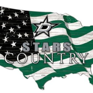 Dallas Stars USA Country Flag Metal Sign Ice Hockey Signs Gift for Fans